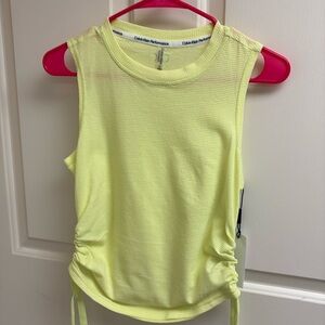 NWT Neon yellow Calvin Klein Tshirt size XS